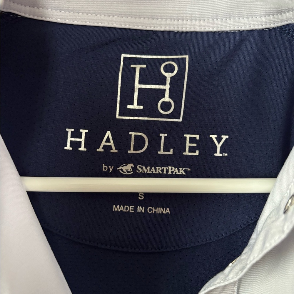 Women's Navy and White Long Sleeve Top - Picture 2 of 3